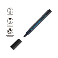 Маркер перманентный Schneider "Maxx 133" черный, скошенный, 4мм, 10 шт. 113301