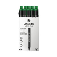 Перманентный маркер Schneider Maxx 160 зеленый, пулевидный, 3 мм 116004