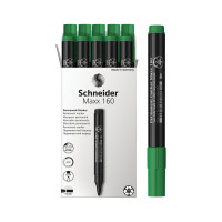 Перманентный маркер Schneider Maxx 160 зеленый, пулевидный, 3 мм 116004