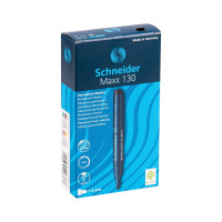 Маркер перманентный Schneider "Maxx 130" синий, пулевидный, 3мм, 10 шт. 113003