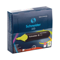 Набор текстовыделителей Schneider, 10 шт, Job, желтый, 1-5 мм 1505