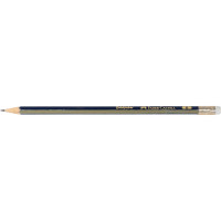 Набор карандашей чернографитных Faber-Castell, 12 шт в наборе, Goldfaber 1222 B, с ластиком, заточенные 116801