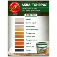 Пропитка POLI-R АКВА-Тонэрол палисандр, 9 л 20124