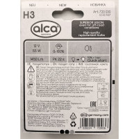 Галогенная автолампа Alca 60114-01В 55 W 12V H3 720030