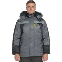 Утепленная куртка СОЮЗСПЕЦОДЕЖДА Ямал темно-серая/черная, р. 48-50, рост 170-176 2000000009841