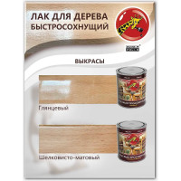 Быстросохнущий лак Poli-R (шелковисто-матовый; 2.5 л) 13537