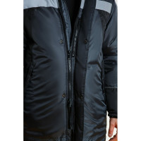 Утепленная куртка СОЮЗСПЕЦОДЕЖДА Ямал темно-серая/черная, р. 52-54, рост 170-176 2000000009339