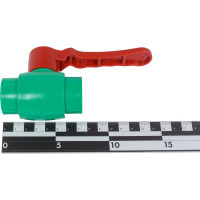 Шаровой кран Blue Ocean ГВС, рычаг, 25, полипропиленовый, зеленый PPRF/BV/PPR/HW G -1 -25