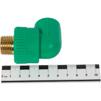 Комбинированный уголок Blue Ocean с наружной резьбой, 20x1/2, полипропиленовый, зеленый PPRF/ET90E G -20x1/2