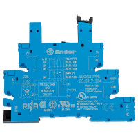 Розетка Finder для реле 34.51, 34.81 с винтовыми зажимами, 6А, = 6-24В DC, 93017024