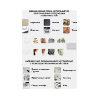 Губка-ластик для деликатной очистки OfficeClean меламиновая, 10х6х3 см 301822