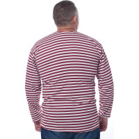 Тельняшка с длинным рукавом БЕРТА 100% хлопок, краповая полоса 701к-52-54