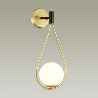 Бра с выключателем ODEON LIGHT FLARI стекло, E14, 1х40W 4810/1W