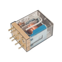 Промежуточное реле Finder 2 перекидных контакта 10А, = 24В DC, 553290240000