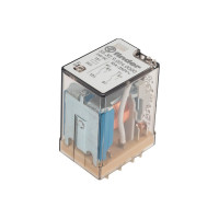 Промежуточное реле Finder 2 перекидных контакта 10А, = 24В DC, 553290240000