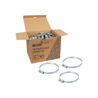 Хомут HELFER W1, 80-100 мм, оцинкованная сталь, уп. 25 шт. HF004047