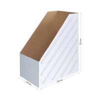 Архивный накопитель-лоток из микрогофрокартона OfficeSpace 150 мм, белый, до 1400 листов 225422