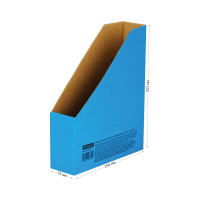 Архивный накопитель-лоток из микрогофрокартона OfficeSpace 5мм,синий,до 700л. упаковка 40 шт 225417
