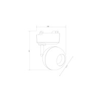 Потолочный светодиодный светильник Elektrostandard LTB77 Ball, черный 12W 4200K (LTB77) однофазный a053743