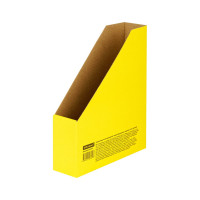 Архивный накопитель-лоток из микрогофрокартона OfficeSpace 75 мм, желтый, до 700 листов 225419