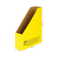 Архивный накопитель-лоток из микрогофрокартона OfficeSpace 75 мм, желтый, до 700 листов 225419