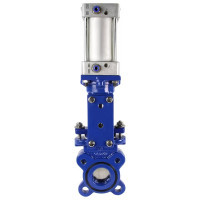 Шиберная задвижка DN.ru GGG40-SS304-EPDM-2W-DA Ду300 Ру6 пневмопривод D040-03038