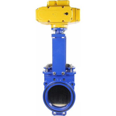 Задвижка шиберная DN.ru GGG40-SS304-NBR-2W-ISO Ду200 Ру10, электропривод MT-200 380В D040-02592