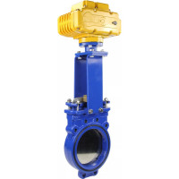 Задвижка шиберная DN.ru GGG40-SS304-NBR-2W-ISO Ду200 Ру16, электропривод MT-200 220В D040-02597