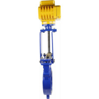 Задвижка шиберная DN.ru GGG40-SS304-NBR-2W-ISO Ду200 Ру16, электропривод MT-200 220В D040-02597