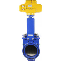 Задвижка шиберная DN.ru GGG40-SS304-NBR-2W-ISO Ду200 Ру16, электропривод MT-200 220В D040-02597