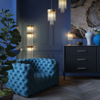 Подвес ODEON LIGHT, стекло E14 1*40W YORK 4788/1