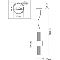 Подвес ODEON LIGHT, стекло E14 2*40W VIKETA 4786/2