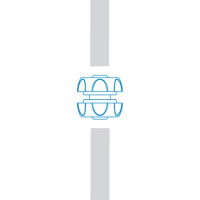 Ремонтная муфта 12,5мм/1/2", 15мм/5/8" латунь + резина GF ДжиЭф 2439