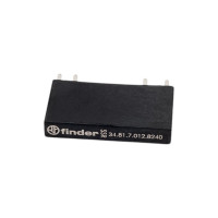 ультратонкое твердот реле Finder = 12в чувст. пост. тока, вых. цепь 1но 2а, 230в Ac, 348170128240