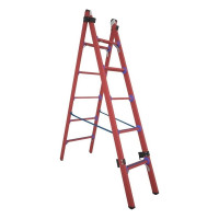 Двухсекционная, универсальная, диэлектрическая лестница-стремянка Антиток ССД-У 2х5 242761