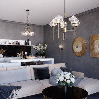 Подвес ODEON LIGHT, стекло G9 1*40W STONO 4789/1