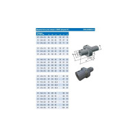 Держатель для корпусных сверл Е1-40х25 с хвостовиком VDI40-3425 DIN69880 CNIC 59494