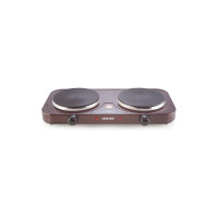 Электрическая плитка Centek CT-1507 Siberia 2 конфорки, чугун, 155 мм, 2000 Вт, индикатор работы