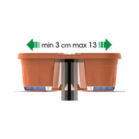 Комплект из двух балконных ящиков с креплением на перила Bama Spa Klunia 30235 053178