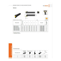 Резец проходной с мех. креп. ромбической пл-ны 16 х 16 х 100 PDJNR 1616 H11 Русский Инструмент ri.429.9