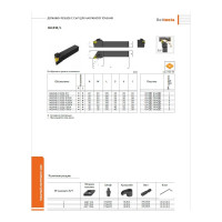 Резец проходной с мех. креп. ромбической пл-ны 20 х 20 х 125 MDJNR 2020 К11 Русский Инструмент ri.429.21