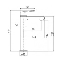 Смеситель для раковины RavSlezak Colorado CO230.5CMAT