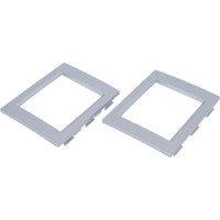 Универсальная рамка DKC 2 модуля, цвет серый металлик F00011G