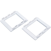 Универсальная рамка DKC 2 модуля, цвет серый металлик F00011G