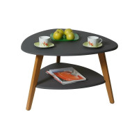 Журнальный стол Мебелик Бруклин графит/дуб светлый 578