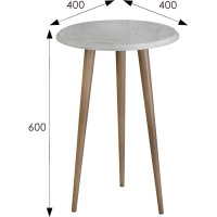 Журнальный стол Мебелик BeautyStyle 2 дуб дымчатый/шимо 6759