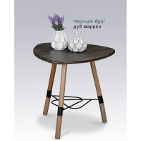 Журнальный стол Мебелик Лючия 2104 черный/бук/дуб маррон 6483