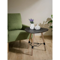 Журнальный стол Мебелик Лючия 2104 черный/бук/дуб маррон 6483