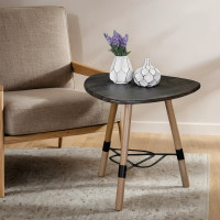 Журнальный стол Мебелик Лючия 2104 черный/бук/дуб маррон 6483