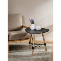 Журнальный стол Мебелик Лючия 2104 черный/бук/дуб маррон 6483